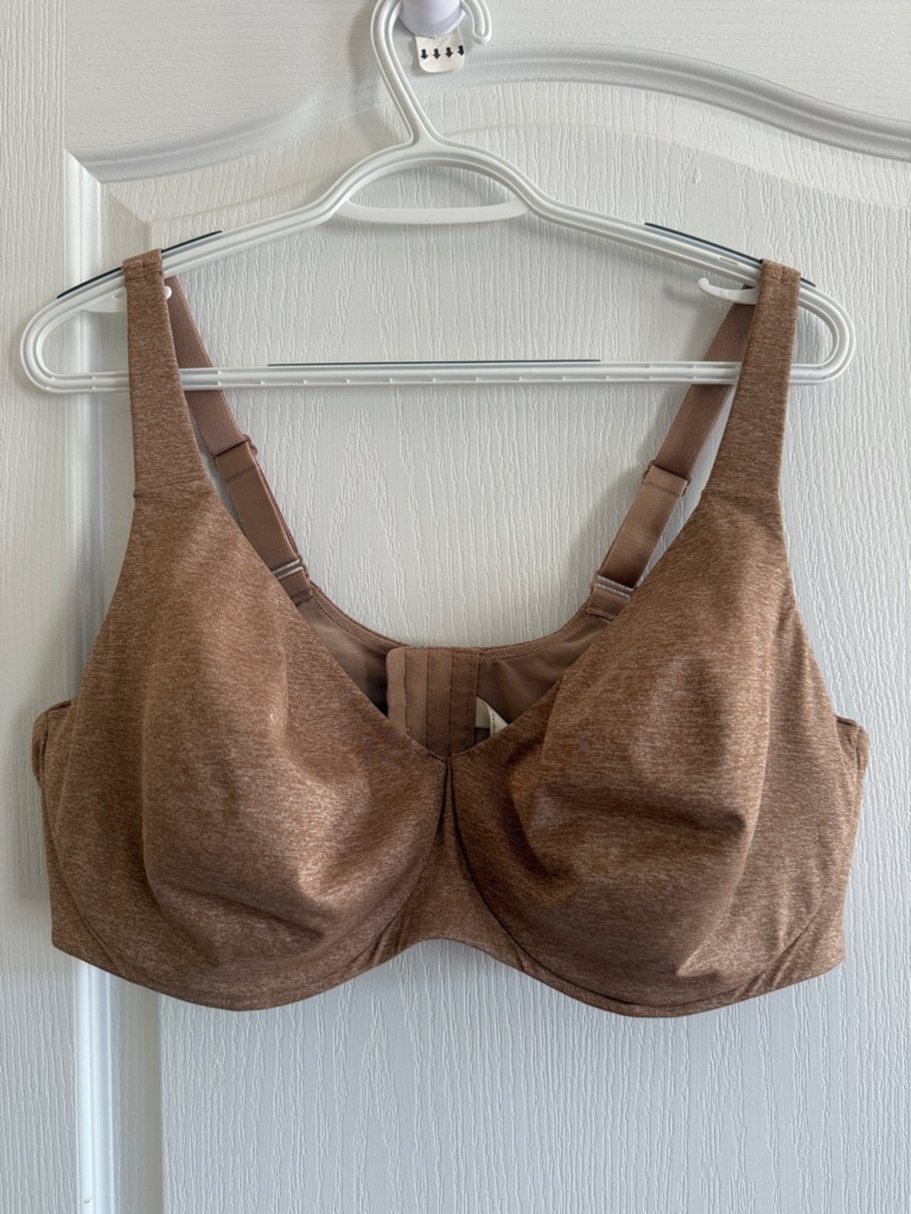 Supportive Underwire Bra in Brown Heather